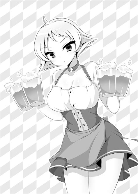 Ryochapu Erwin Girls Und Panzer Girls Und Panzer Commentary Highres 1girl Alcohol Apron
