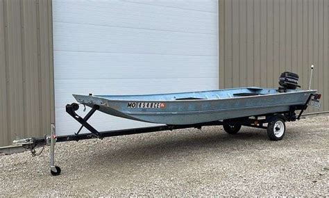 1987 Monark 16 Flat Bottom Jon Boat Schneider Auctioneers Llc
