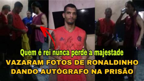 Fotos De Ronaldinho Ga Cho Dando Aut Grafos Na Cadeia Viraliza Na Internet Youtube