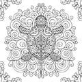 Drawing Zentangle Turtle For Coloring Page Vector Illustration Shirt