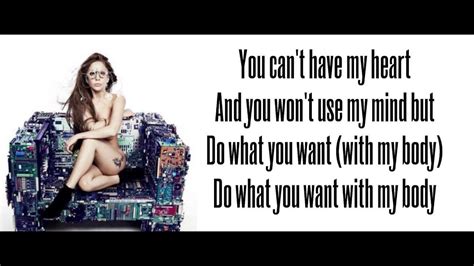 Lady Gaga Do Want U Want Ft R Kelly With Lyrics Hd Youtube