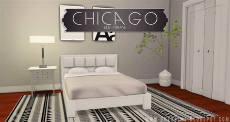 Chicago Bed Frame At Onyx Sims Sims 4 Updates
