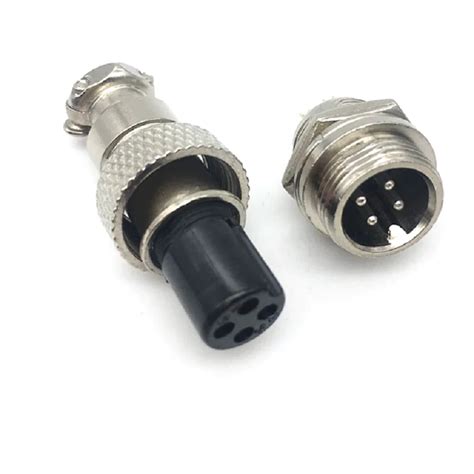 Gx12 4 Pin Male And Female Circular Connector Buy Connector