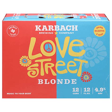 Karbach Brewing Company Blonde Love Street Beer 12 12 Fl Oz Cans Beer