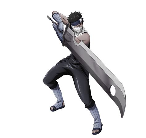 An Anime Character Holding A Large Knife In His Hand