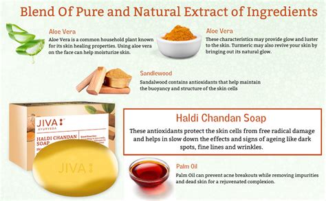 Buy Jiva Haldi Chandan Soap Pure Natural Skin Rejuvenating