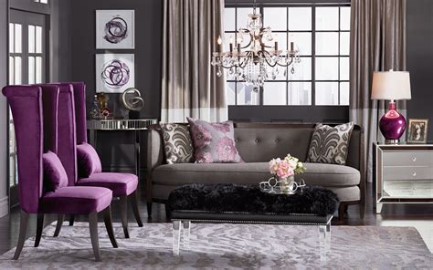 Purple And Gold Living Room Decor House Decor Interior