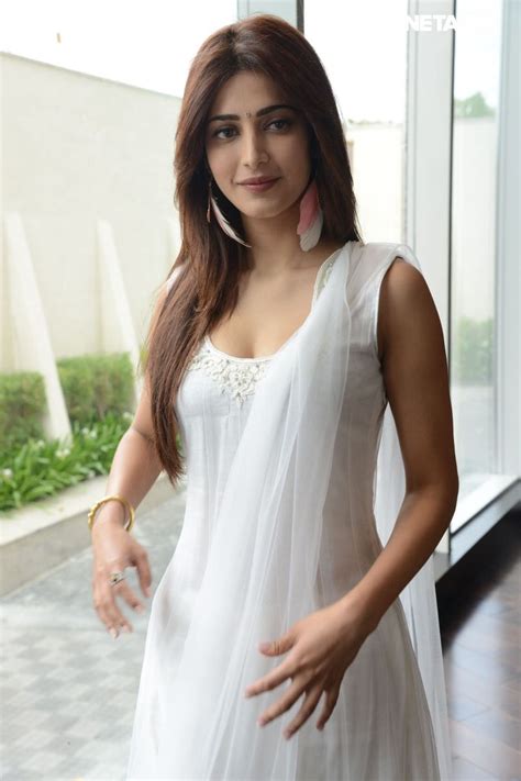 Shruti Hasan In White Salwar Kameez Gorgeous Women Hot Beautiful Indian Actress Bollywood
