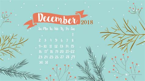 December 2018 Desktop Calendar Wallpaper Pc Desktop Wallpaper Calendar