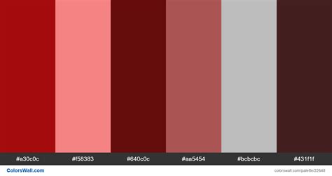 Minimalism Blood Merch Red Colors Palette Colorswall