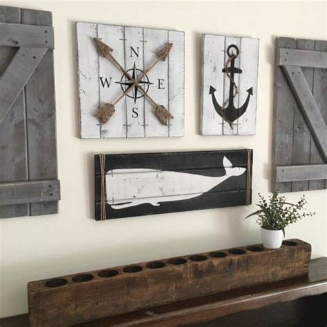 Accent your home or office with nautical theme decorations. Rustic Nautical Wall Decor (Rustic Nautical Wall Decor ...