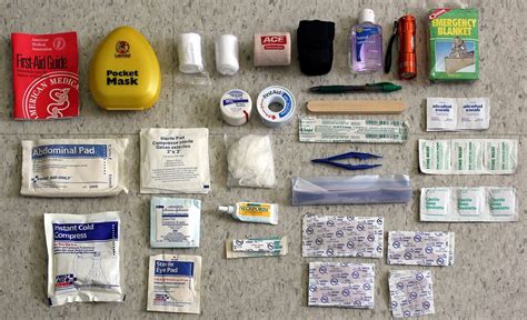 Image Result For First Aid Kit Contents List And Their Uses First Aid