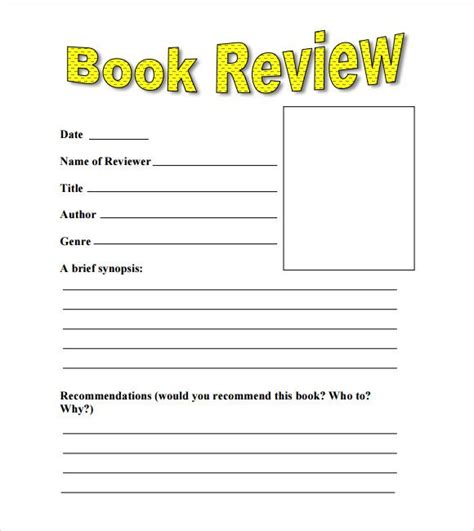 sample book review template 10 free documents in pdf word teaching narrative writing