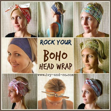 How to tie a boho bohemian head wrap band turban style | Headbands for