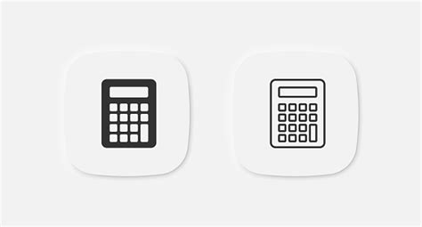 Calculator Icon Calculate Finance Signs Math Symbol Mathematics