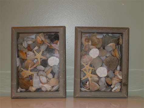 Memories From The Beach Shells In Shadow Boxes Shadow Boxes Crafts Shadow