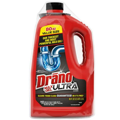 Drano Max Gel Drain Clog Remover And Cleaner For Shower Or Sink Drains