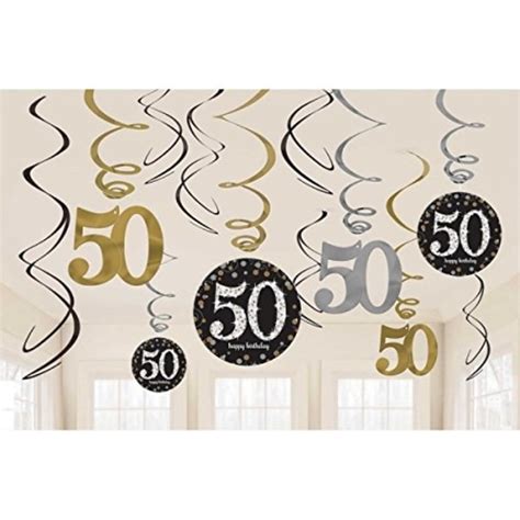 Amscan Party Supplies Sparkling Celebration 50 Value Pack Foil Swirl