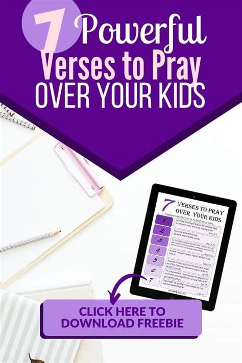 7 Verses To Pray Over Your Children Created To Play