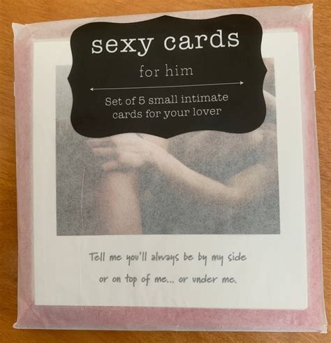 5 Sexy Cards Set For Him Etsy
