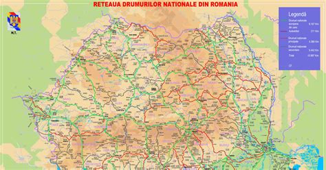Harta Romaniei Drumuri Nationale Harta