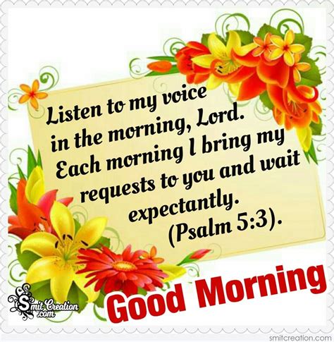 Good Morning Listen To My Voice O Lord