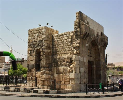 Bab Touma Is One Of The Seven Roman Gates Of Damascus Old City And Was