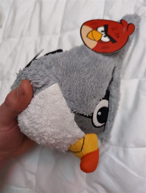 Angry Birds Plush LOGONET PROMOTIONS SILVER TAGGED HOLY GRAIL SUPER RARE EBay
