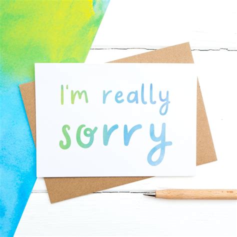 Im Really Sorry This Sorry Thinking Of You Style Card Is Perfect