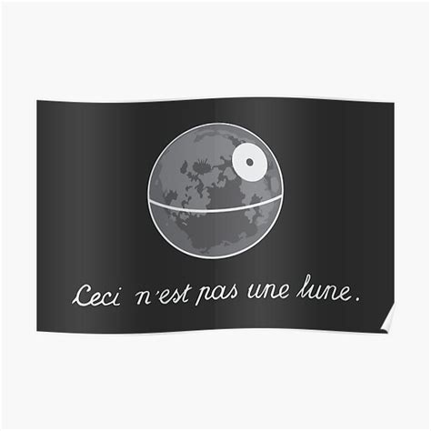 Ceci Nest Pas Une Lune Poster By S2ray Redbubble