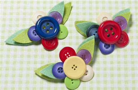 Simple Button Craft Project For Kids ~ Arts Crafts Ideas Movement