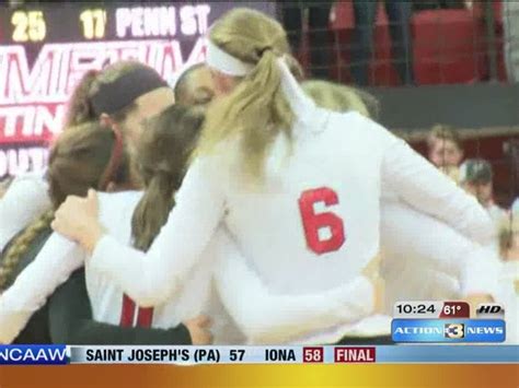 Nu Volleyball Team Sweeps Penn State