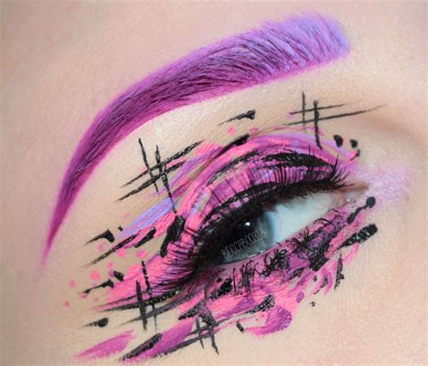 Abstract Makeup Look Using Liquid Lipsticks Beccaboo Extreme Makeup