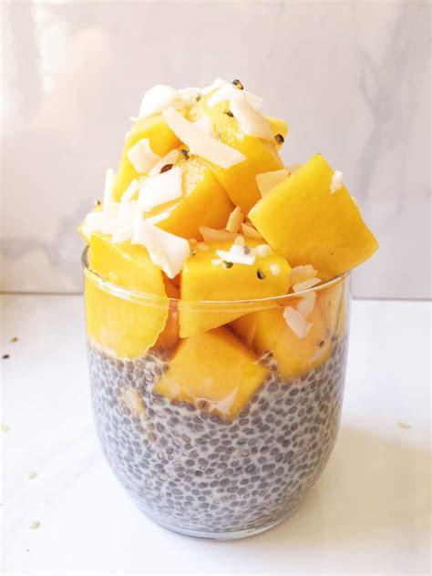 Mango Coconut Sticky Chia Pudding The Dish On Healthy