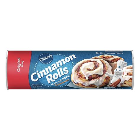 Pillsbury Cinnamon Rolls With Icing Shop Biscuit And Cookie Dough At H E B