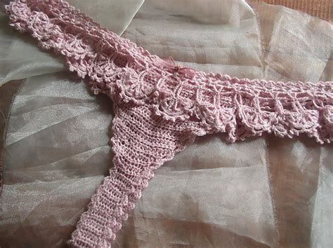 Ravelry Antique Lace Thong In Silk Cashmere Pattern By Fatima