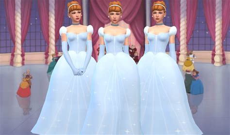 Sims 4 Cinderella Ii Blue Ballgown In 2021 Ball Gowns Cinderella