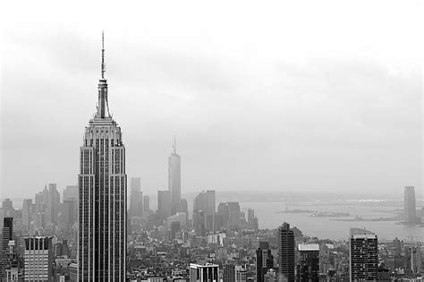 Fotos Gratis Horizonte En Blanco Y Negro Rascacielos Manhattan