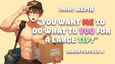 [asmr] [mfm] Delivery Guy Roleplay [moaning Flirting Stripping] Youtube
