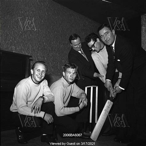 Buddy Holly With The Crickets And Cricketers Colin Cowdrey And Dennis Compton Photo Harry