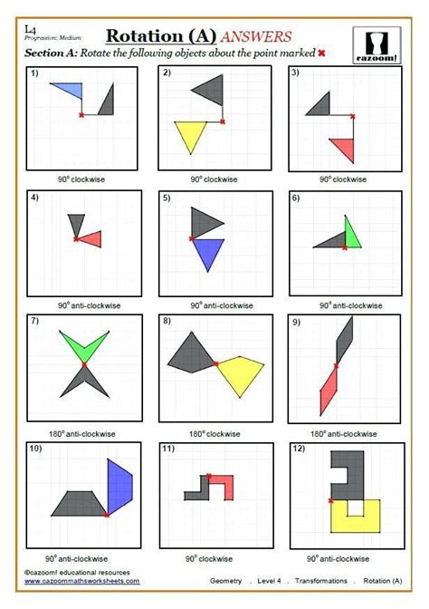 Geometry Composition Of Transformations Worksheet Naturalish