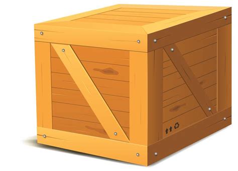 Wooden Box Vector
