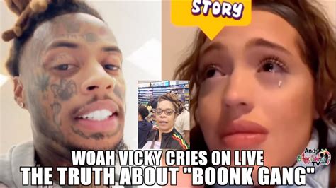 Woah Vicky Cries On Live Calls Out Boonkgang After Breakup Gets Messy