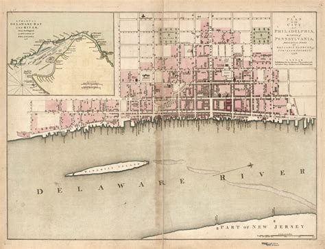 A Plan Of The City Of Philadelphia The Capital Of Pennsylvania From