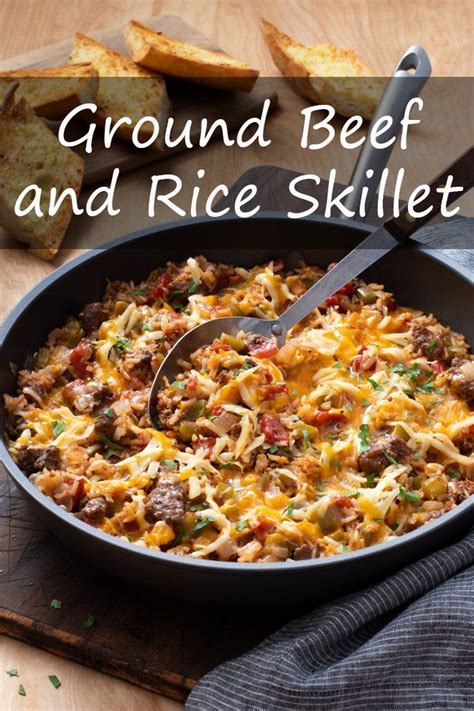 Ground Beef And Rice Skillet Recipe Beef Casserole Recipes Dinner