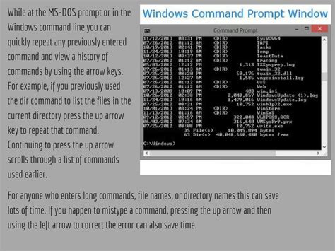 While At The Ms Dos Prompt Or In The Windows Command Line You Can