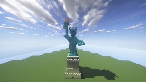 How To Build The Statue Of Liberty In Minecraft