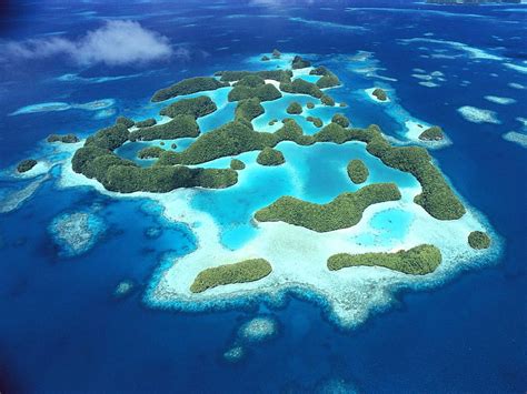 The Rock Islands Of Palau Micronesia West Pacific Polynesia Reef
