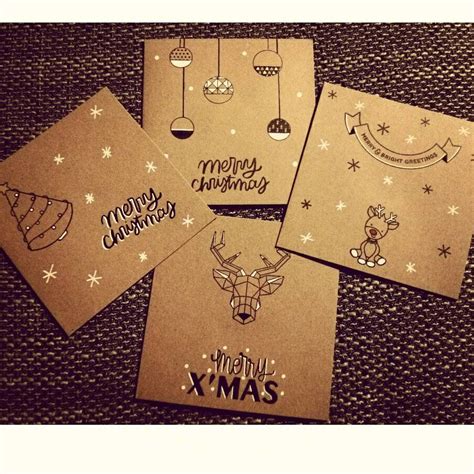 Pin By Fer Casasola On Handlettering Homemade Christmas Cards Diy