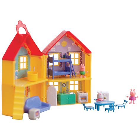 Peppa is a loveable, cheeky little piggy who lives with her little brother george, mummy pig and daddy pig. Peppa Pig Deluxe House Playset - Shop Playsets at H-E-B